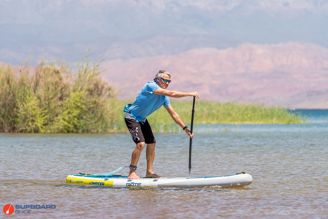 BOTE Lowrider 11'6'' paddling right