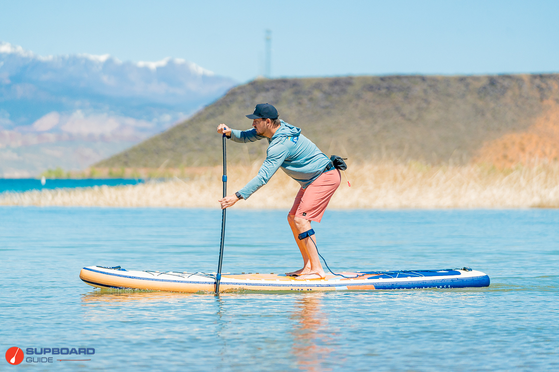 ISLE Explorer 3 paddling left